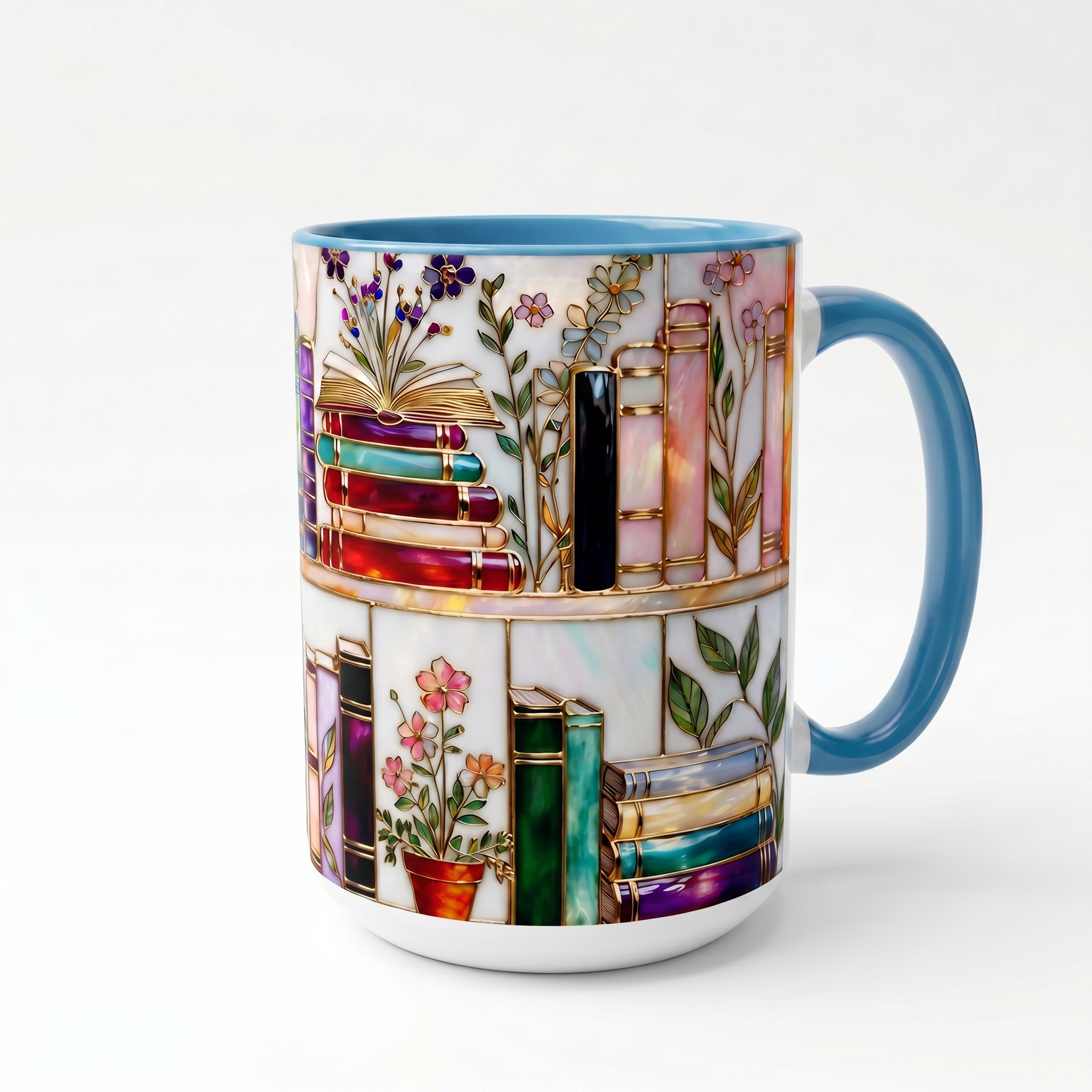 Ellis® Floral Bookshelf Mug