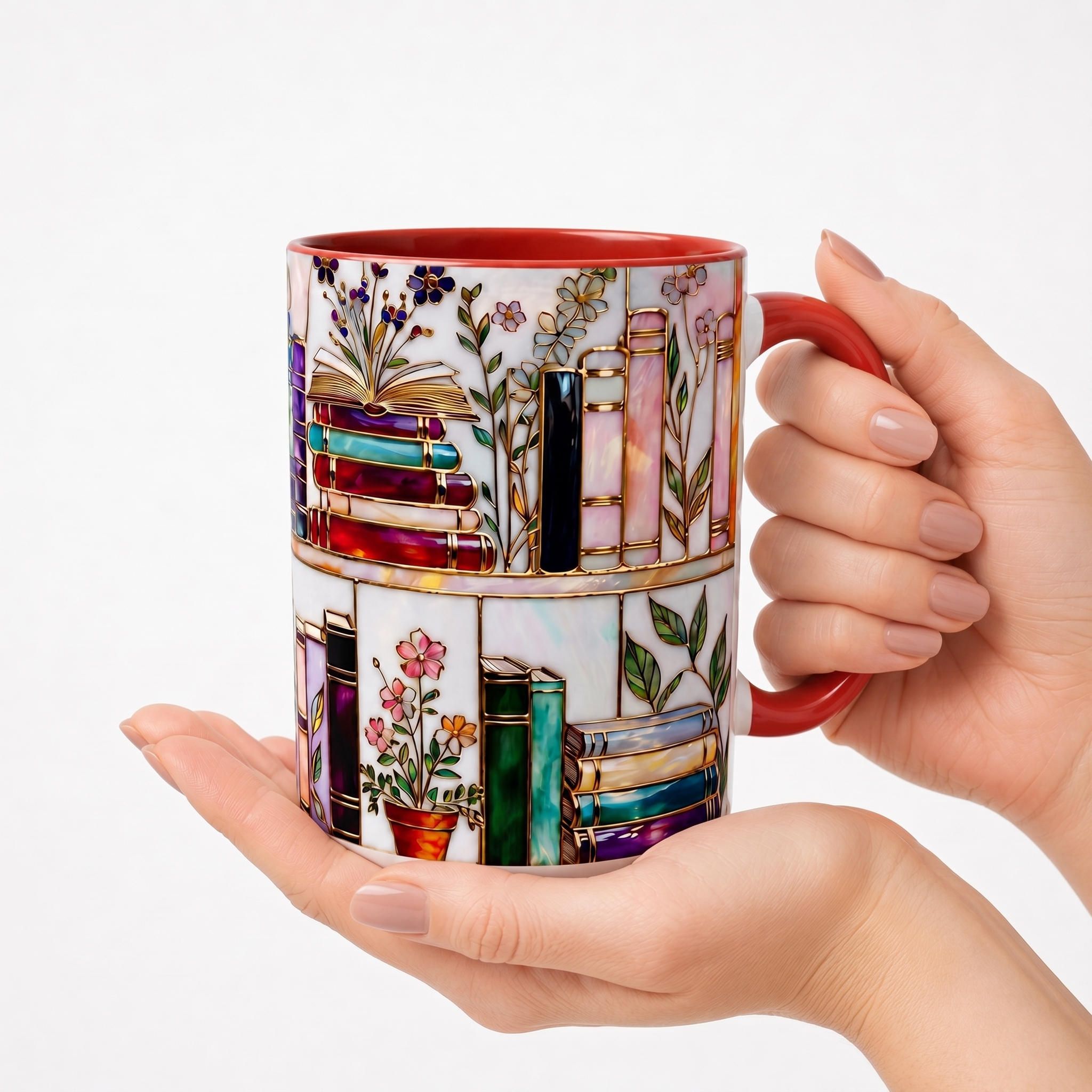 Ellis® Floral Bookshelf Mug